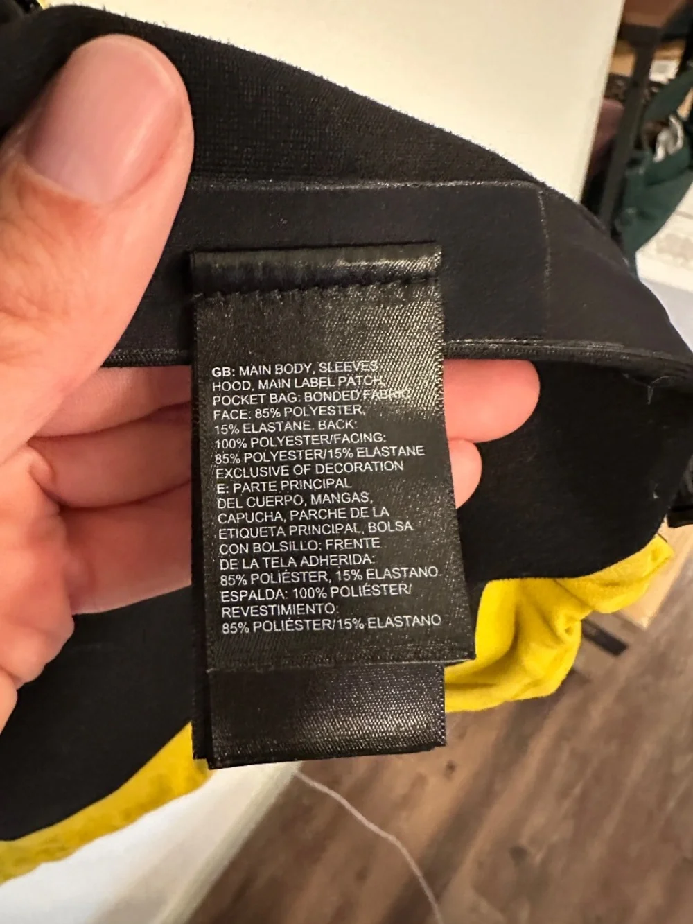 The North Face Apex Flex Gore-Tex Jacket Yellow Black Men's L